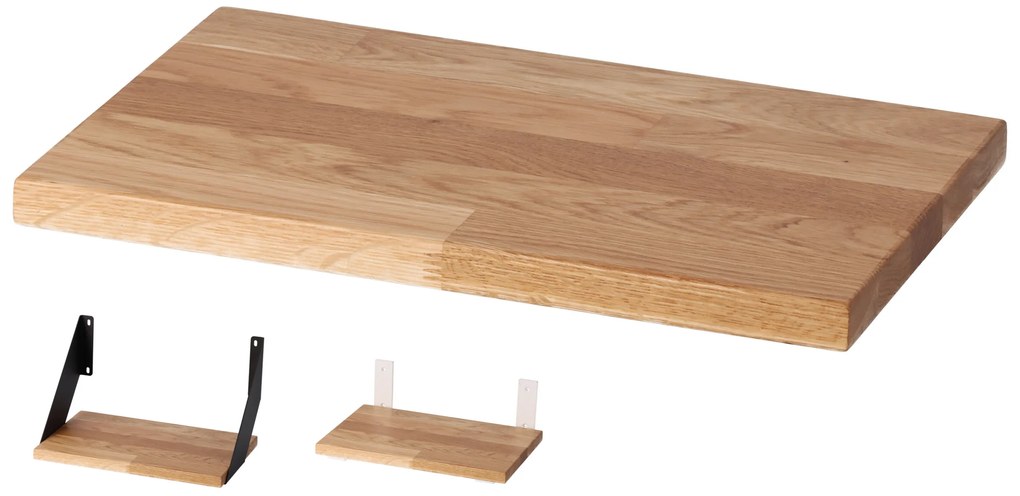 ATMOWOOD Dubová polica 30 cm