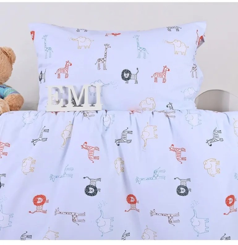 Obliečky detské bavlnené Animals EMI, Obliečka na vankúš valec malý