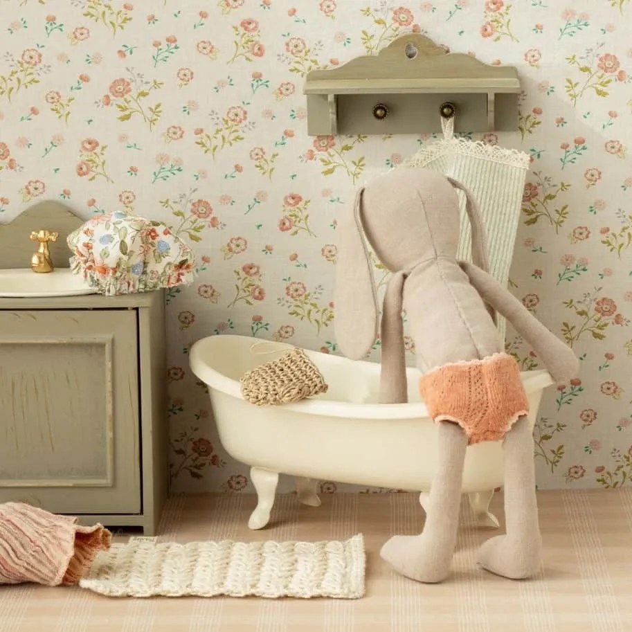 Maileg Kovová vaňa pre myšky Maileg Off White