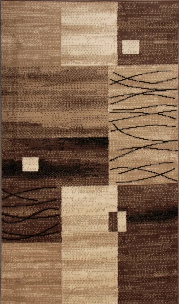 Kusový koberec PP Valos hnedý, Velikosti 120x170cm