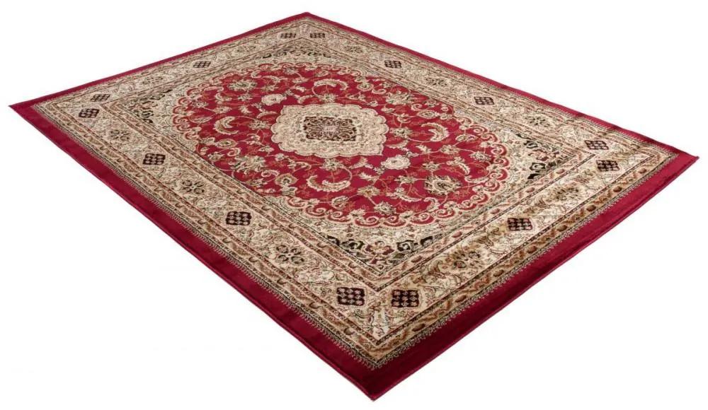 Kusový koberec klasický vzor 8 červený 200x400cm