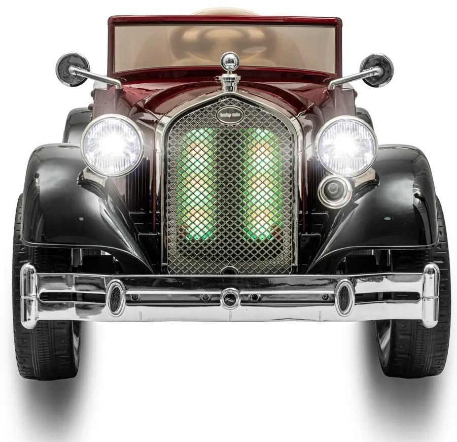 Elektrické autíčko Retro 4x4 Baby Mix lakované červené