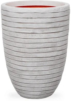 Kvetináč Capi Nature Row Vase Elegant Low Ivory béžový 35x47 cm