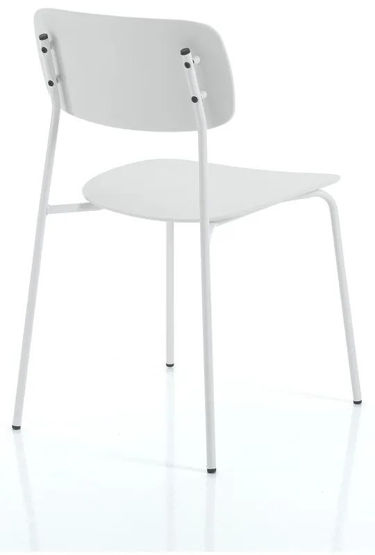 Biele jedálenské stoličky v súprave 2 ks Primary - Tomasucci