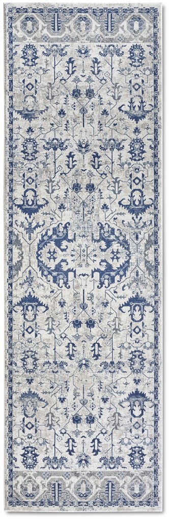 Villeroy & Boch, Behúň Villeroy & Boch 106121 Cream, Blue, 80x240, modrá, obývacia izba