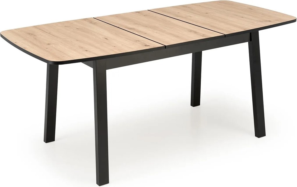 Rozkladací jedálenský stôl Barril 130/170 cm dub artisan/čierny