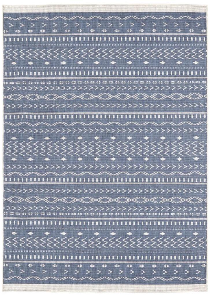 NORTHRUGS - Hanse Home koberce Kusový koberec Twin Supreme 103439 Kuba blue creme – na von aj na doma - 160x230 cm