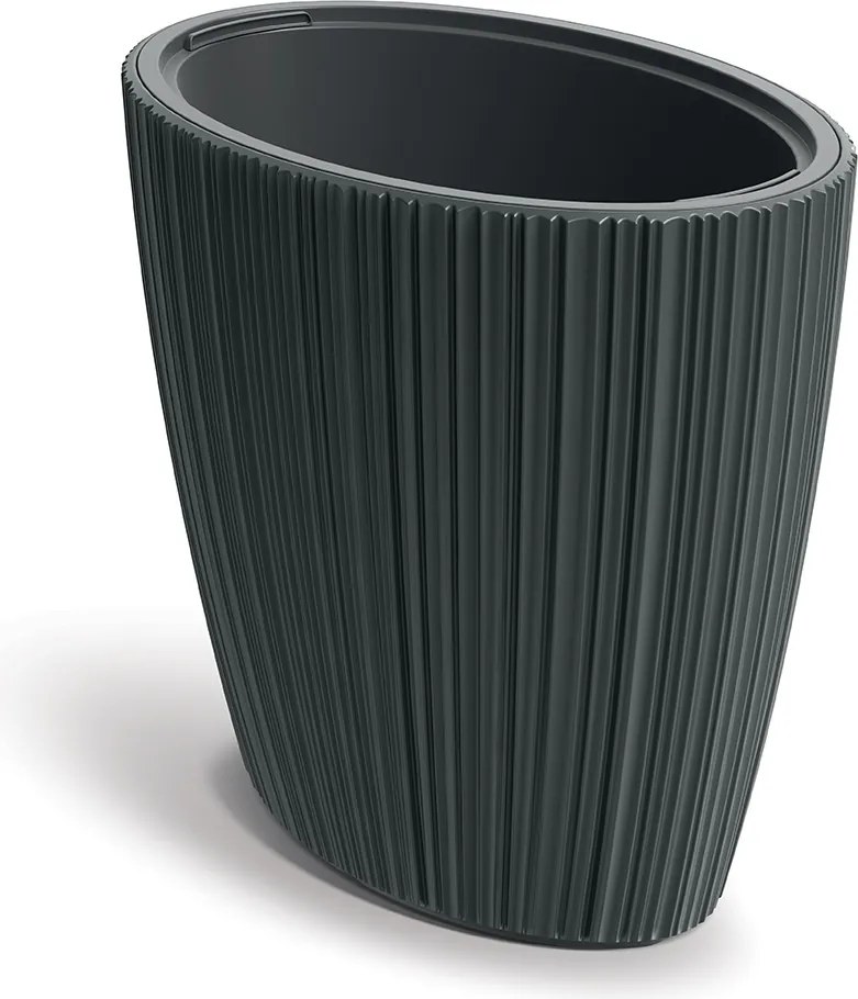 Květináč Oros 59,5 cm tmavě šedý