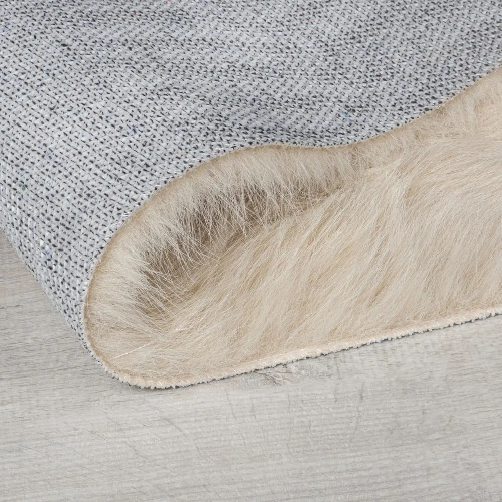 Béžová syntetická kožušina 80x150 cm Alpine Faux Fur – Flair Rugs