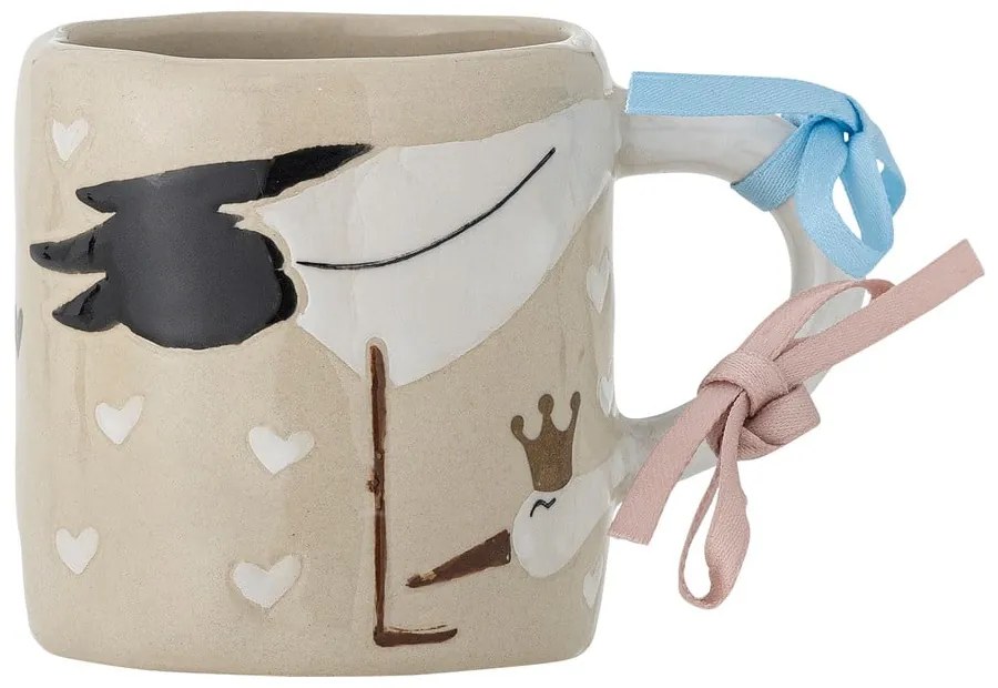 Béžový keramický detský hrnček 225 ml Bambino – Bloomingville Mini