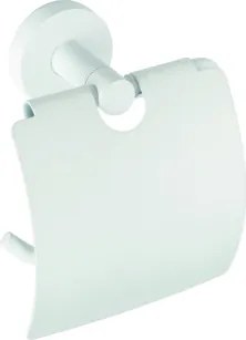 Bemeta Design WHITE: Držiak toaletného papiera, s krytom - 104112014