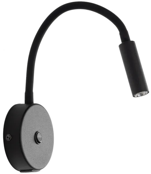 LED Nástenná lampa s USB portem LAGOS 1xG9/3W/5V čierna