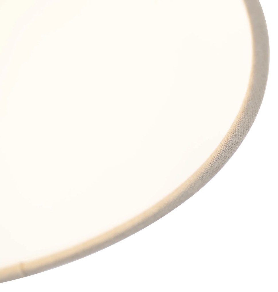 Stropné svietidlo s tienidlom z ľanu taupe 25 cm - Combi biele
