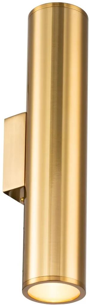 CLX Moderné nástenné svietidlo FILIPPO, 2xE27, 40W, 50x8cm, zlaté