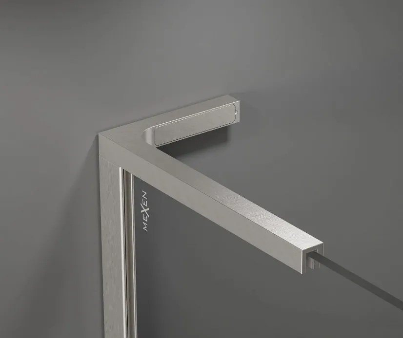 Mexen Kioto, stabilizačná vzpera typ L pre Walk-In sprchové zásteny, ľavá/pravá, oceľová, 800-03-97
