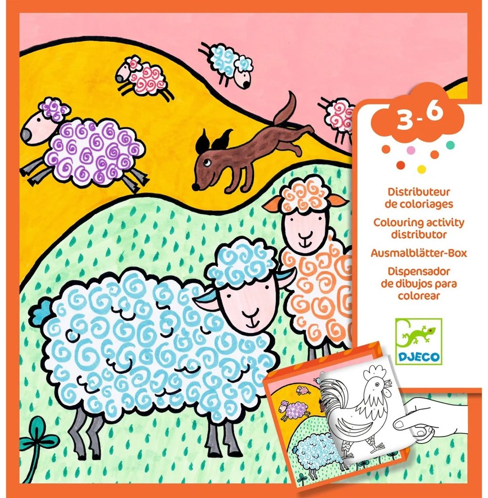 Maľovanky a hry v krabičke - Farma
