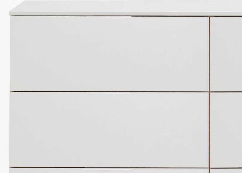 Zásuvková komoda Easy Plus, 130 cm, biela