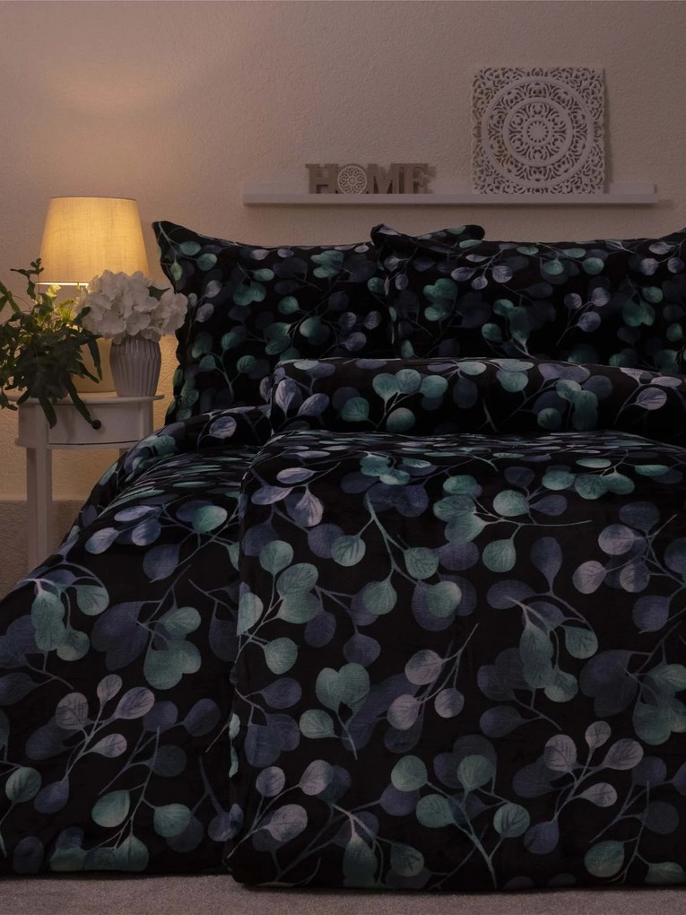 Predĺžené obliečky mikroplyš Exclusive – Eukalyptus 2