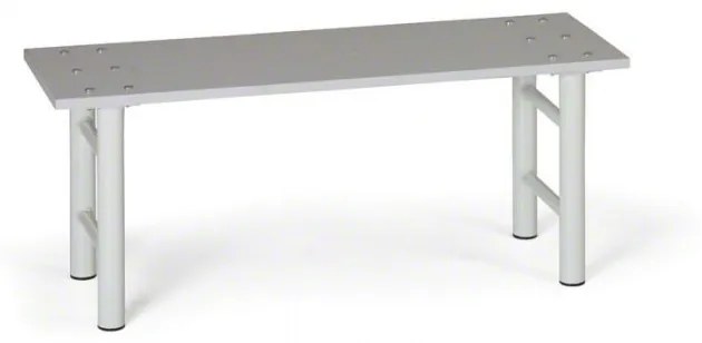 Šatníková lavička, sedák - lamino, 1000 mm, nohy sivé