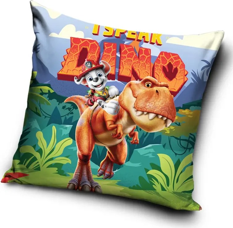 Carbotex Obliečka na vankúšik 40x40 cm - Labková patrola Kamarát T-Rex