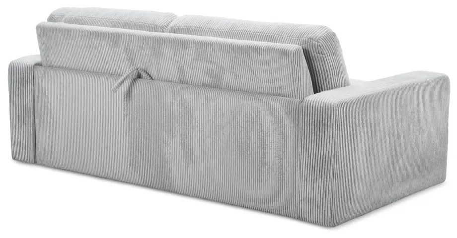 Svetlosivá menčestrová rozkladacia pohovka 195 cm Nona – Makamii