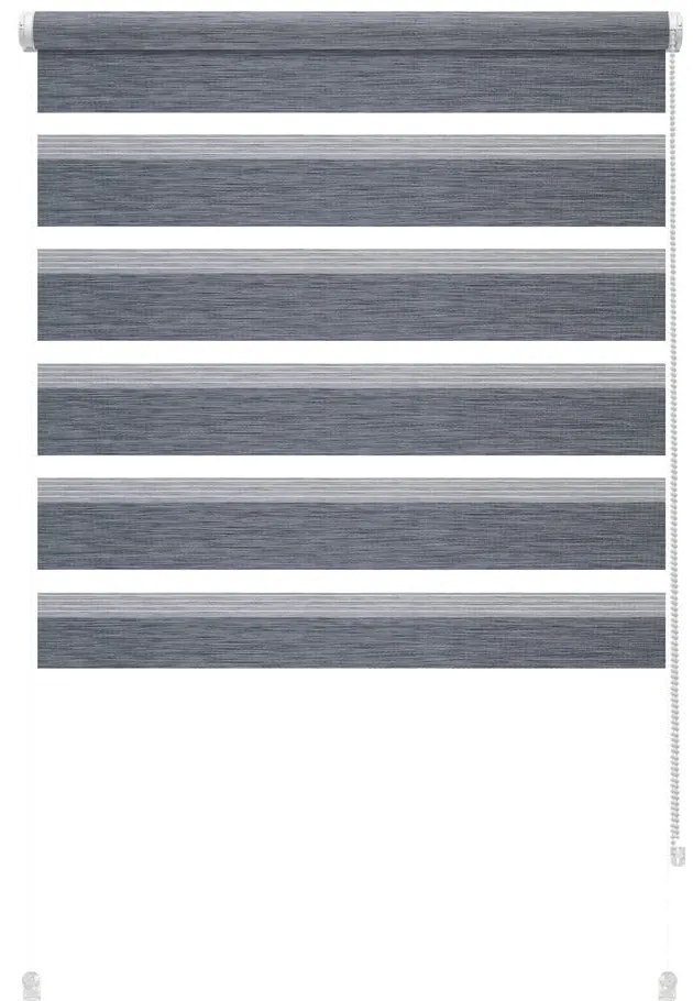 Antracitová roleta deň a noc 42,5x150 cm Zebra Silvalin – Gardinia