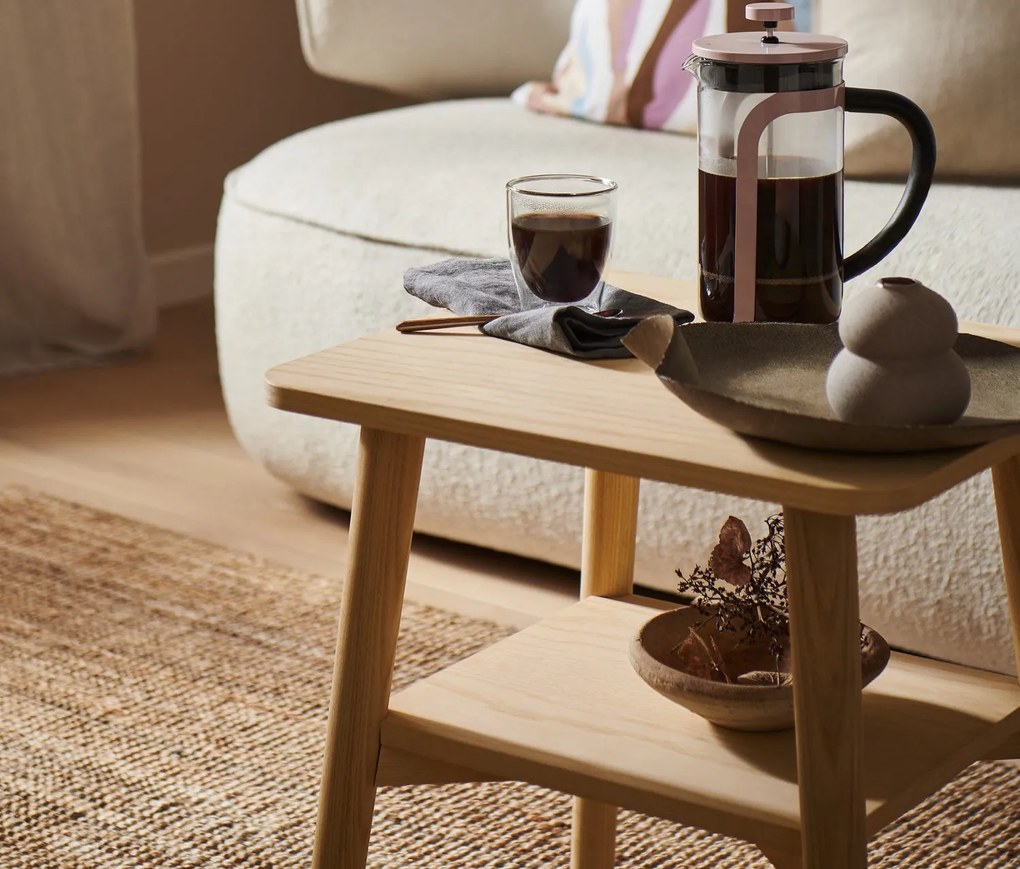 Kanvica french press 800 ml, 6 šálok, červená