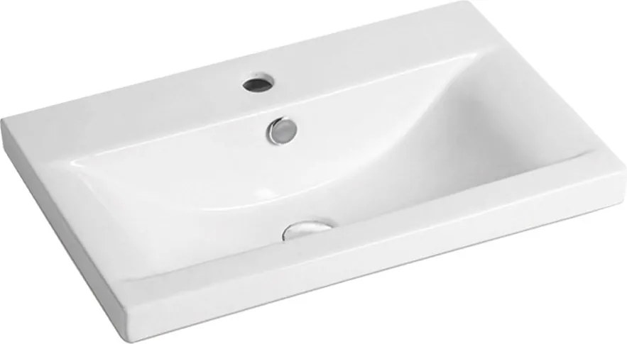 Mereo, Mereo Vigo, kúpeľňová skrinka s keramickým umývadlom 61 cm, biela, MER-CN311