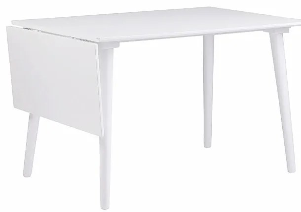 Biely jedálenský stôl Rowico Lotte Leaf, 120 x 80 cm