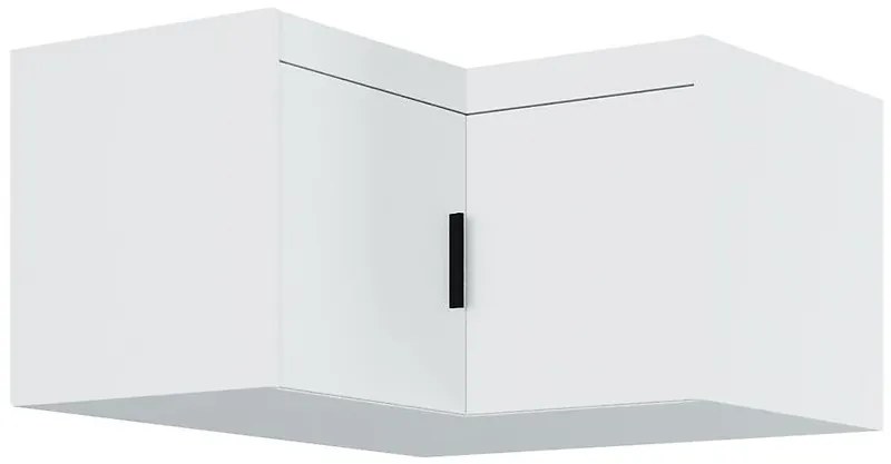 Nadstavec na skriňu Elena 2D Rohová biela