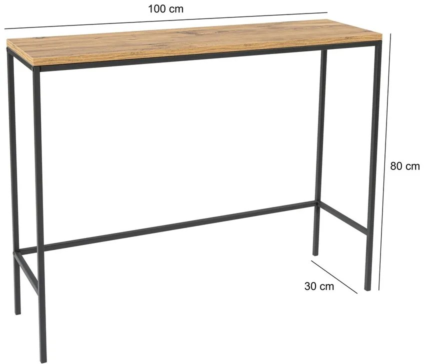 Dekoratívny stolík Canvas Atlantic Pine