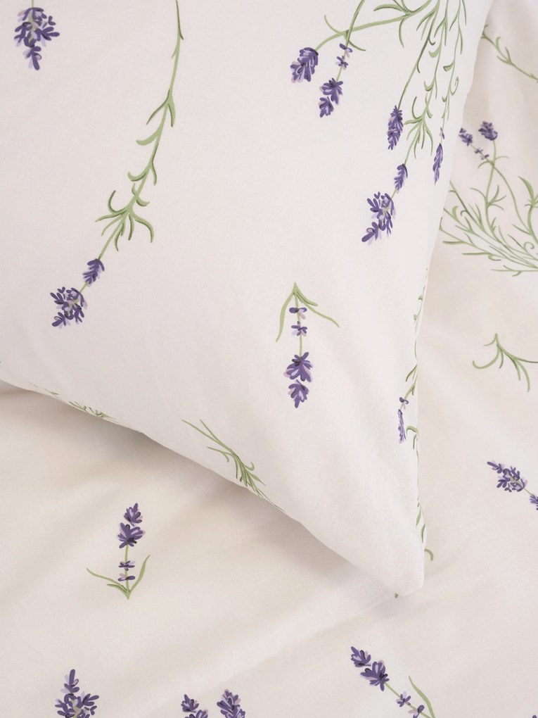 Predĺžené bavlnené obliečky Renforcé - Levanduľa 02