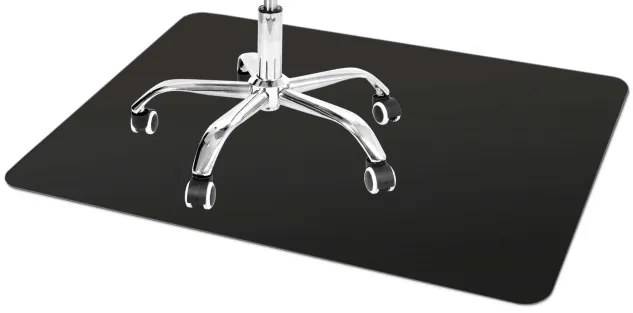 Podložka pod stoličku 120x90 cm čierna