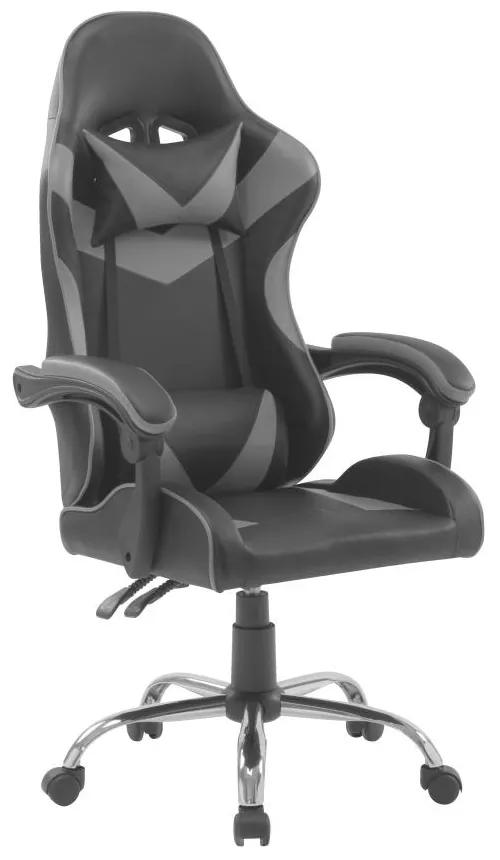 Kancelárska stolička RACING 2021 Sivo-čierna