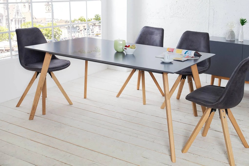 Jedálenský stôl Sweden 160cm grafit