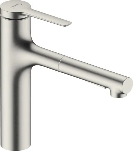 Hansgrohe Zesis M33 drezová batéria s vyťahovacou spŕškou, 2 prúdy nerez 74822800