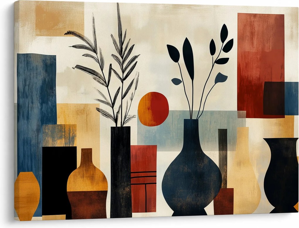 Obraz - Kubistické vázy (70x50 cm)