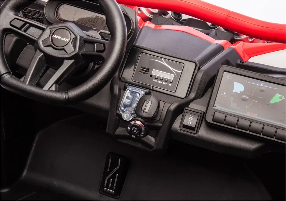LEAN CARS Elektrické autíčko Maverick CAN-AM Turbo RS STRONG AIR červené
