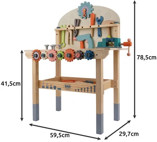 Detská dielňa s dreveným náradím