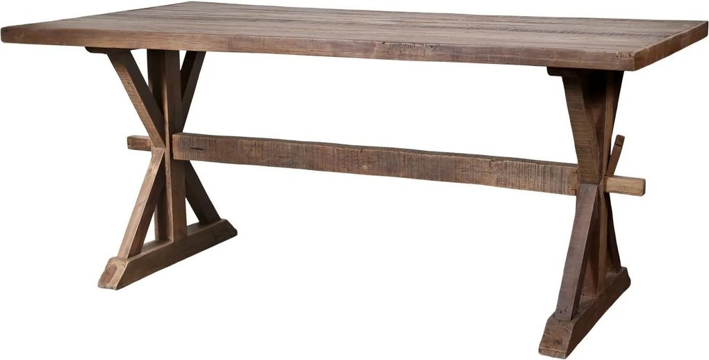 Hnedý drevený jedálenský stôl Grimaud - 180*90*76 cm