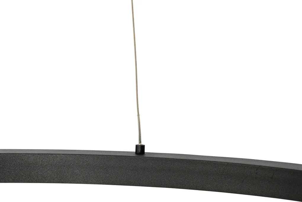 Inteligentné závesné svietidlo čierne 80 cm vrátane LED a RGBW - Girello