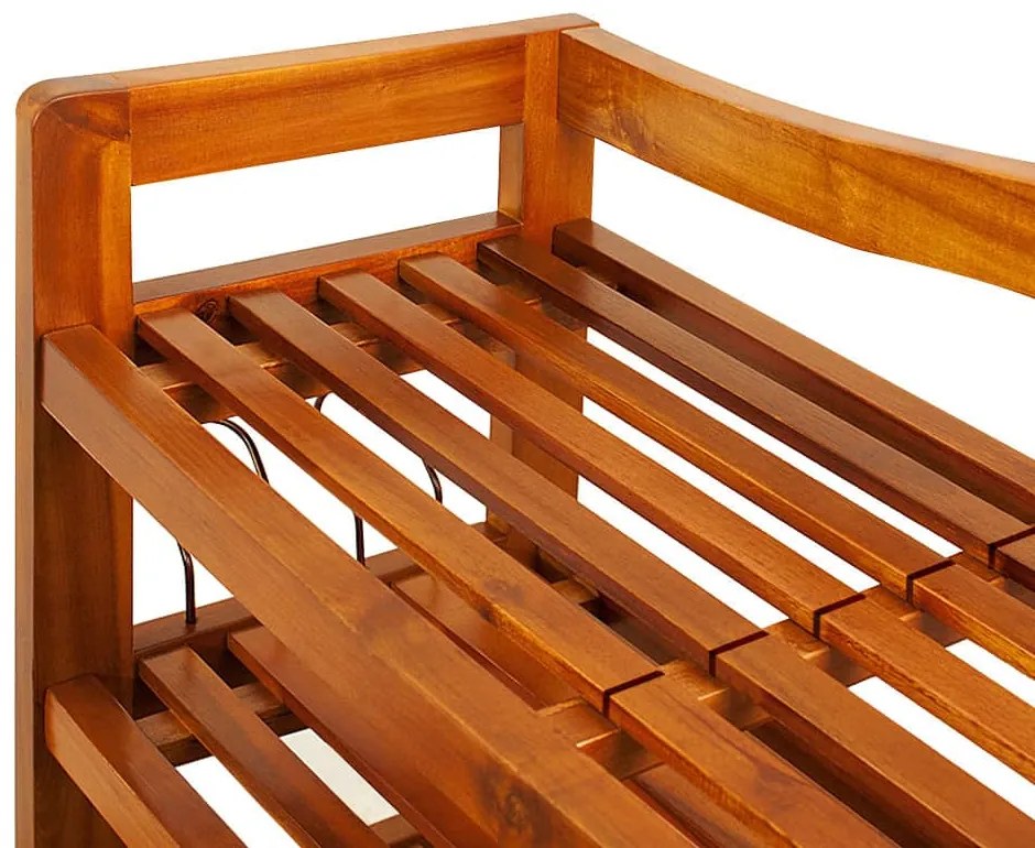 Regál na topánky RUSTIC, 5políc, 85x26x82cm, prírodná hnedá Casaria