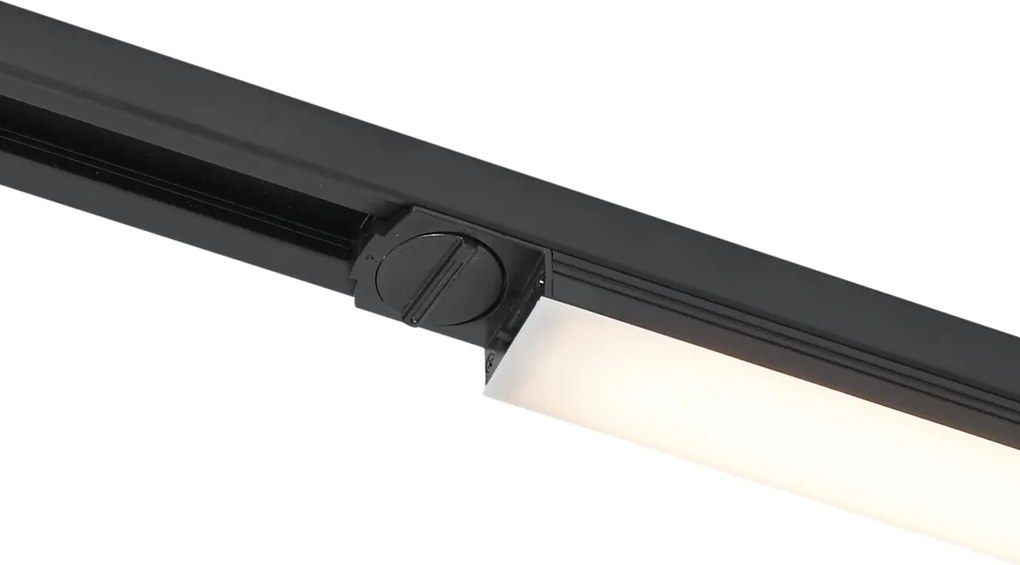 Moderné čierne stropné svietidlo pre 1-fázový koľajnicový systém 15W 1180 lm 2700-3800K - Iconic Tsiri