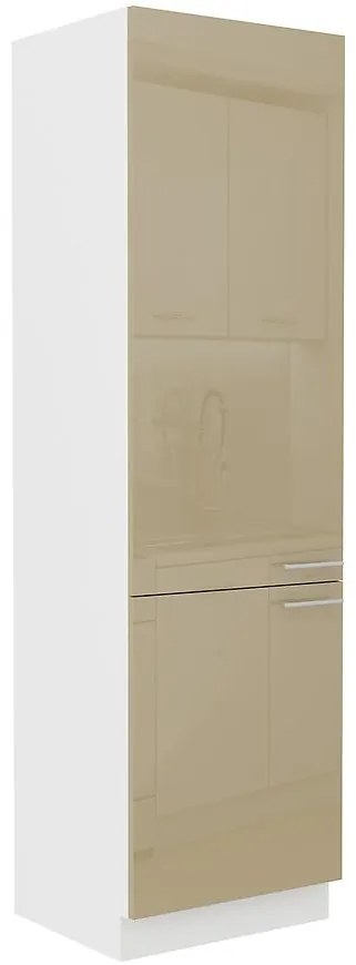 Kuchynská skrinka Lara 60dk-210 2f Bb Mdf Cappucino lesk