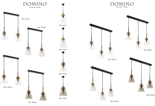 Jupiter 1543 - DM 2 BU - Závesné svietidlo DOMINO 2xE27/60W