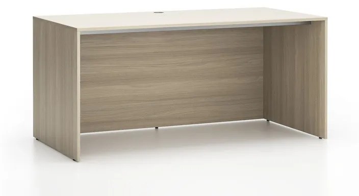 Kancelársky pracovný stôl SEGMENT, 1620 x 800 x 750 mm, dub prírodný