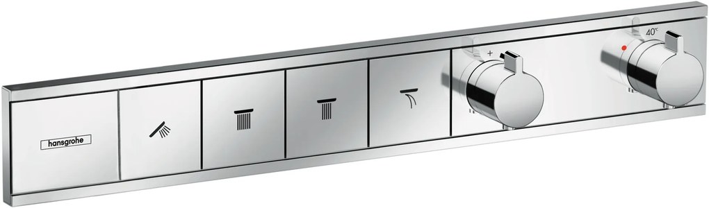 Hansgrohe RainSelect, batéria pod omietku na 4 spotrebiče, chrómová, HAN-15382000