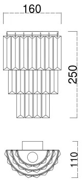 Brilagi - Nástenné svietidlo CRYSTAL 1xE14/60W/230V lesklý chróm