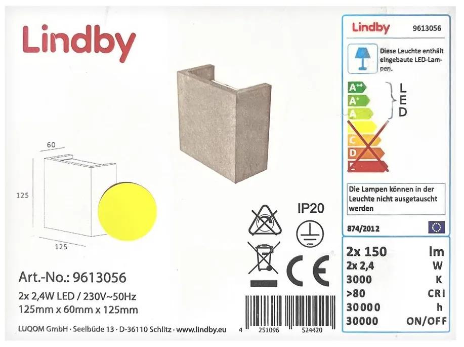 Lindby Lindby - LED Nástenné svietidlo YVA 2xLED/2,4W/230V LW0946