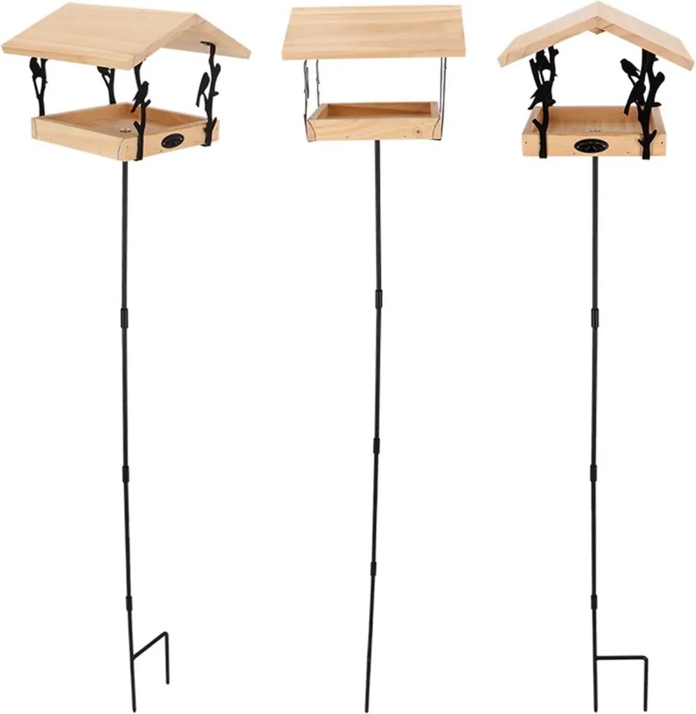 Krmítko pre vtáky AILIN 131 cm hnedé